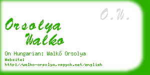 orsolya walko business card
