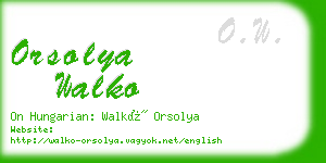 orsolya walko business card